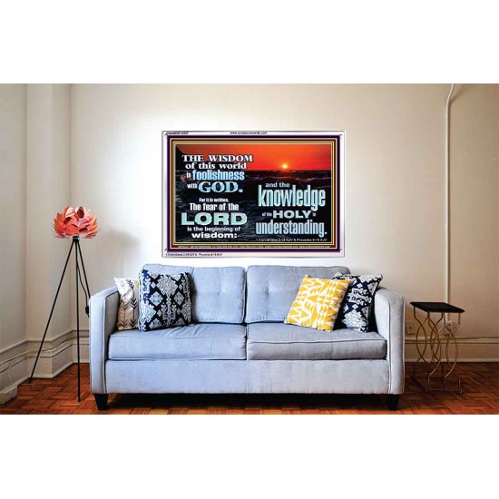 THE FEAR OF THE LORD BEGINNING OF WISDOM  Inspirational Bible Verses Acrylic Frame  GWABIDE10337  