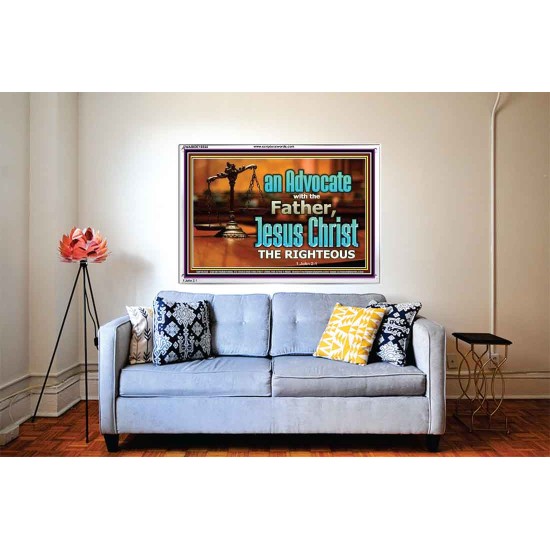 CHRIST JESUS OUR ADVOCATE WITH THE FATHER  Bible Verse for Home Acrylic Frame  GWABIDE10344  