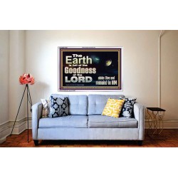 EARTH IS FULL OF GOD GOODNESS ABIDE AND REMAIN IN HIM  Unique Power Bible Picture  GWABIDE10355  "24X16"