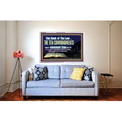 DO NOT IGNORE THE TEN COMMANDMENTS  Unique Power Bible Acrylic Frame  GWABIDE10373  "24X16"