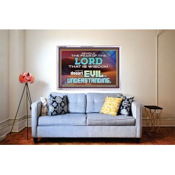 TO DEPART FROM EVIL IS UNDERSTANDING  Ultimate Inspirational Wall Art Acrylic Frame  GWABIDE10398  