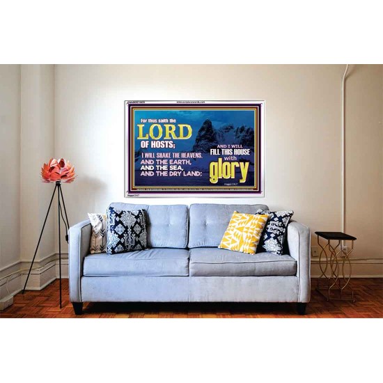 I WILL FILL THIS HOUSE WITH GLORY  Righteous Living Christian Acrylic Frame  GWABIDE10420  