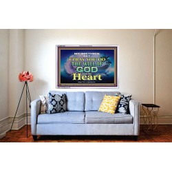 DO THE WILL OF GOD FROM THE HEART  Unique Scriptural Acrylic Frame  GWABIDE10426  "24X16"