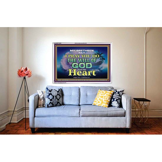 DO THE WILL OF GOD FROM THE HEART  Unique Scriptural Acrylic Frame  GWABIDE10426  