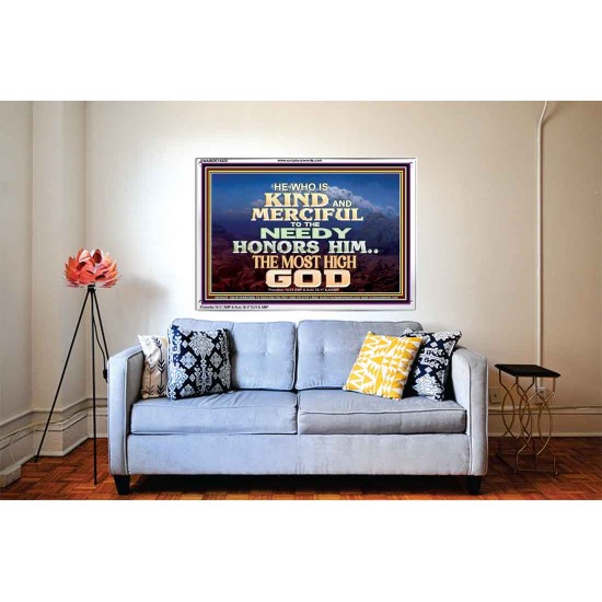 KINDNESS AND MERCIFUL TO THE NEEDY HONOURS THE LORD  Ultimate Power Acrylic Frame  GWABIDE10428  