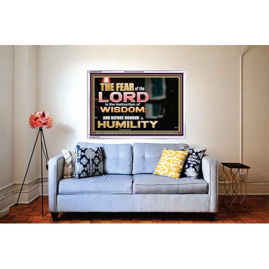 BEFORE HONOUR IS HUMILITY  Scriptural Acrylic Frame Signs  GWABIDE10455  