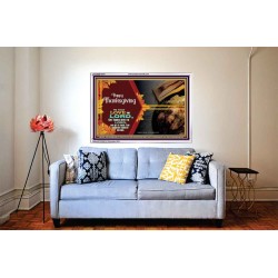 THE LORD IS GOOD HIS MERCY ENDURETH FOR EVER  Contemporary Christian Wall Art  GWABIDE10471  "24X16"