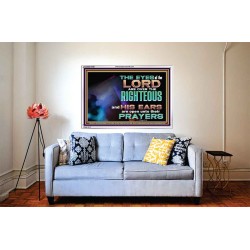 THE EYES OF THE LORD ARE OVER THE RIGHTEOUS  Religious Wall Art   GWABIDE10486  "24X16"