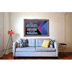 TRUSTING WITH THE HEART LEADS TO RIGHTEOUSNESS  Christian Quotes Acrylic Frame  GWABIDE10556  