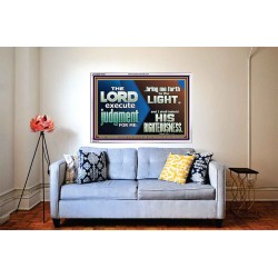 BRING ME FORTH TO THE LIGHT O LORD JEHOVAH  Scripture Art Prints Acrylic Frame  GWABIDE10563  "24X16"