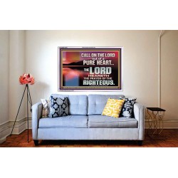 CALL ON THE LORD OUT OF A PURE HEART  Scriptural Décor  GWABIDE10576  "24X16"