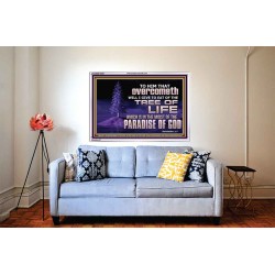 HE THAT OVERCOMETH  Bible Verse Acrylic Frame  GWABIDE10583  "24X16"