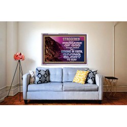 STAGGERED NOT AT THE PROMISE OF GOD  Custom Wall Art  GWABIDE10599  "24X16"