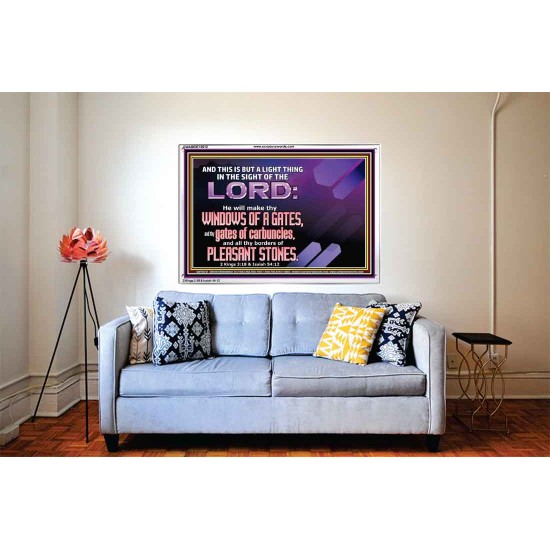 I WILL MAKE THY BORDERS OF PLEASANT STONES  Custom Modern Wall Art  GWABIDE10612  