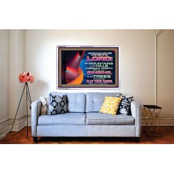 YOU WILL GO OUT WITH JOY AND BE GUIDED IN PEACE  Custom Inspiration Bible Verse Acrylic Frame  GWABIDE10618  "24X16"