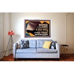 SING UNTO THE LORD A NEW SONG AND HIS PRAISE  Bible Verse for Home Acrylic Frame  GWABIDE10623  