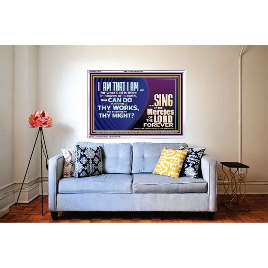 I AM THAT I AM GREAT AND MIGHTY GOD  Bible Verse for Home Acrylic Frame  GWABIDE10625  