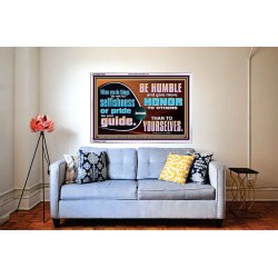 DO NOT ALLOW SELFISHNESS OR PRIDE TO BE YOUR GUIDE  Printable Bible Verse to Acrylic Frame  GWABIDE10638  "24X16"