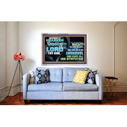 DILIGENTLY HEARKEN TO THE VOICE OF THE LORD THY GOD  Children Room  GWABIDE10717  "24X16"