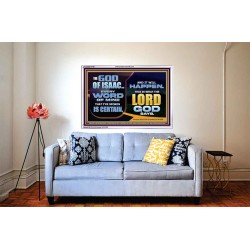 THE WORD OF THE LORD IS CERTAIN AND IT WILL HAPPEN  Modern Christian Wall Décor  GWABIDE10780  "24X16"