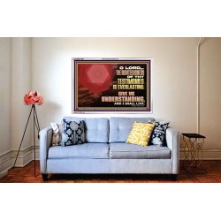 THE RIGHTEOUSNESS OF THY TESTIMONIES IS EVERLASTING O LORD  Religious Wall Art   GWABIDE12048  "24X16"
