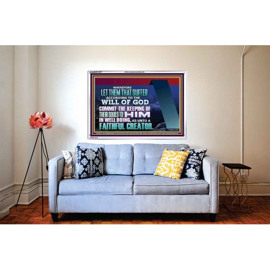 KEEP THY SOULS UNTO GOD IN WELL DOING  Bible Verses to Encourage Acrylic Frame  GWABIDE12077  