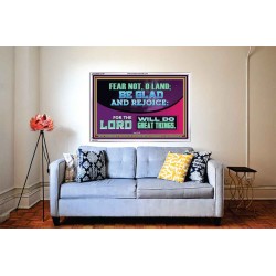 THE LORD WILL DO GREAT THINGS  Custom Inspiration Bible Verse Acrylic Frame  GWABIDE12147  "24X16"