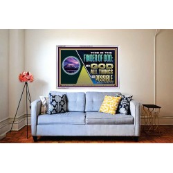 THIS IS THE FINGER OF GOD WITH GOD ALL THINGS ARE POSSIBLE  Bible Verse Wall Art  GWABIDE12168  "24X16"
