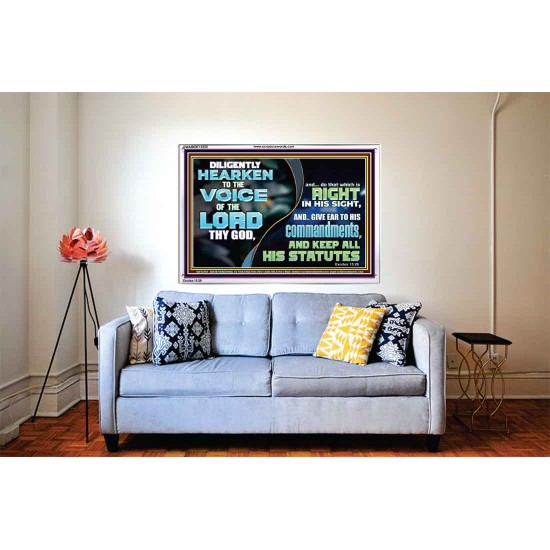 GIVE EAR TO HIS COMMANDMENTS AND KEEP ALL HIS STATUES  Eternal Power Acrylic Frame  GWABIDE12252  