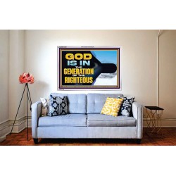GOD IS IN THE GENERATION OF THE RIGHTEOUS  Scripture Art  GWABIDE12722  "24X16"