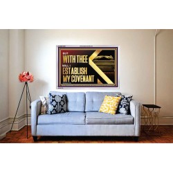 WITH THEE WILL I ESTABLISH MY COVENANT  Bible Verse Wall Art  GWABIDE12953  "24X16"