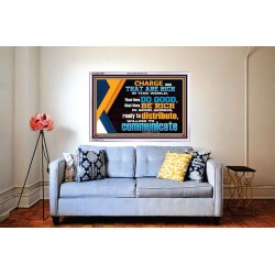 DO GOOD AND BE RICH IN GOOD WORKS  Religious Wall Art   GWABIDE12980  "24X16"