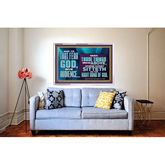 THE RIGHT HAND OF GOD  Church Office Acrylic Frame  GWABIDE13063  