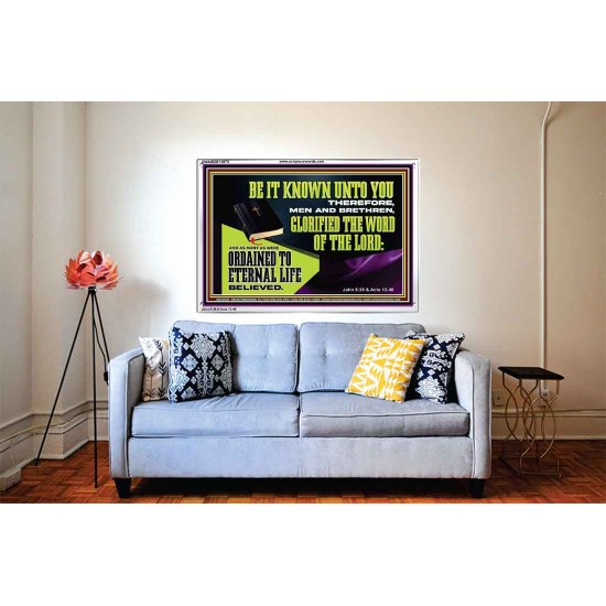 GLORIFIED THE WORD OF THE LORD  Righteous Living Christian Acrylic Frame  GWABIDE13070  