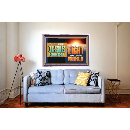 OUR LORD JESUS CHRIST THE LIGHT OF THE WORLD  Bible Verse Wall Art Acrylic Frame  GWABIDE13122  