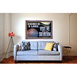 VISIT ME O LORD WITH THY SALVATION  Glass Acrylic Frame Scripture Art  GWABIDE13136  