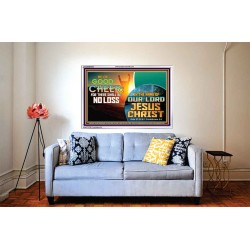 THERE SHALL BE NO LOSS  Righteous Living Christian Acrylic Frame  GWABIDE9543  "24X16"