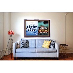HAVE THE LIGHT OF LIFE  Sanctuary Wall Acrylic Frame  GWABIDE9547  "24X16"
