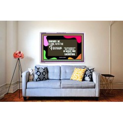 REMEMBER ME O GOD WITH THY FAVOUR AND SALVATION  Ultimate Inspirational Wall Art Acrylic Frame  GWABIDE9582  "24X16"