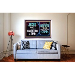 BELIEVE IN HIM AND THOU SHALL LIVE  Bathroom Wall Art Picture  GWABIDE9791  "24X16"