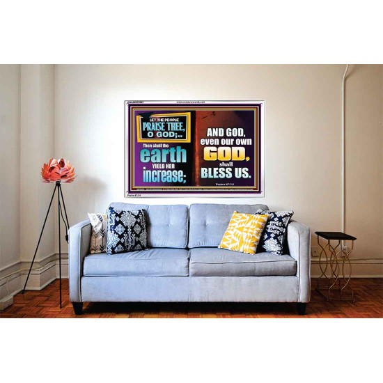 THE EARTH SHALL YIELD HER INCREASE FOR YOU  Inspirational Bible Verses Acrylic Frame  GWABIDE9895  
