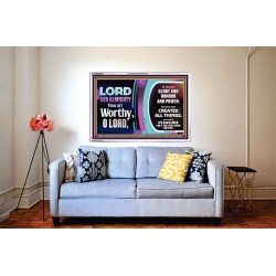 LORD GOD ALMIGHTY HOSANNA IN THE HIGHEST  Contemporary Christian Wall Art Acrylic Frame  GWABIDE9925  "24X16"