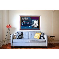 THE ONE SEATED ON THE THRONE  Contemporary Christian Wall Art Acrylic Frame  GWABIDE9929  "24X16"