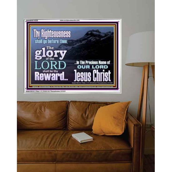 THE GLORY OF THE LORD WILL BE UPON YOU  Custom Inspiration Scriptural Art Acrylic Frame  GWABIDE10320  