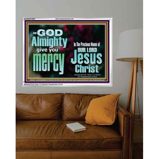 GOD ALMIGHTY GIVES YOU MERCY  Bible Verse for Home Acrylic Frame  GWABIDE10332  
