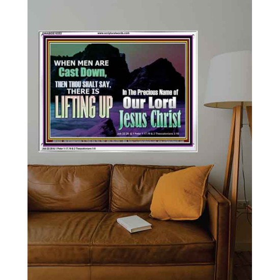 THOU SHALL SAY LIFTING UP  Ultimate Inspirational Wall Art Picture  GWABIDE10353  