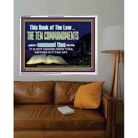 DO NOT IGNORE THE TEN COMMANDMENTS  Unique Power Bible Acrylic Frame  GWABIDE10373  