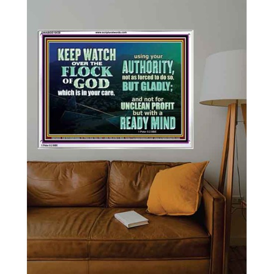WATCH THE FLOCK OF GOD IN YOUR CARE  Scriptures Décor Wall Art  GWABIDE10439  
