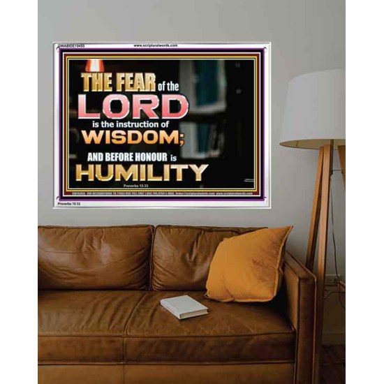 BEFORE HONOUR IS HUMILITY  Scriptural Acrylic Frame Signs  GWABIDE10455  