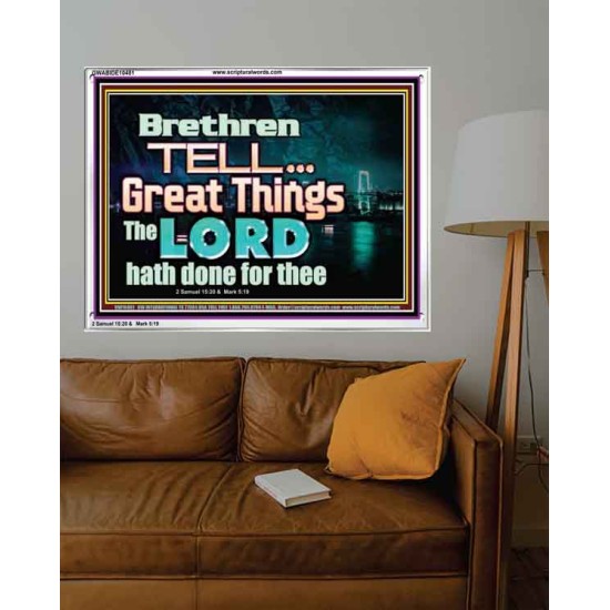 THE LORD DOETH GREAT THINGS  Bible Verse Acrylic Frame  GWABIDE10481  